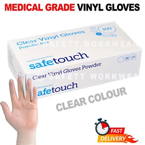 Einweg Pulverfrei Latexfrei Klar Vinyl Handschuhe Lebensmittel Medizinisch Chirurgisch - Bild 1 von 1