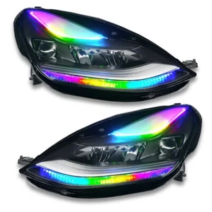 Oracle 2021-2024 Fits Tesla Model 3 Dynamic Colorshift Headlight DRL Upgrade - Picture 1 of 4