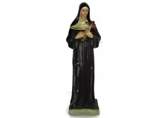 HTF Statue St Saint Rita of Cascia Plaster Patroness Impossible Causes Bees 15.9 - Picture 1 of 8