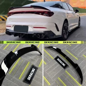 Alerón trasero negro brillante/fibra de carbono para Kia K5 Optima GT 2021-2024 - Imagen 1 de 31