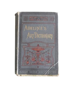 Libro antiguo del diccionario de arte de Adeline de Jules Adeline (1891, tapa dura) - Imagen 1 de 9