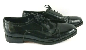 Nunn Bush Men's Oxfords Dress Flex Shoes Black Leather Size 11 Cap Toe Lace Up - Picture 1 of 8