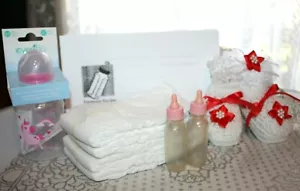 Reborn Puppenzubehör Set - Booties, Flaschen und mehr! MÄDCHEN #4 - Bild 1 von 1