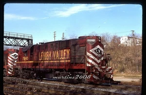(W) ORIG TRAIN SLIDE-LEHIGH VALLEY (LV) 7640 ROSTER - Picture 1 of 1