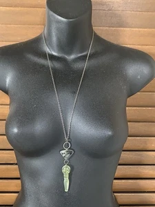 Collana con ciondolo vintage in argento sterling 925 firmata dall'artista - Foto 1 di 7