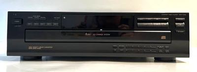 Vintage Sony CDP-C365 CD Changer 5-Discs Carousel Player + OEM Remote Control - Image 1 of 4