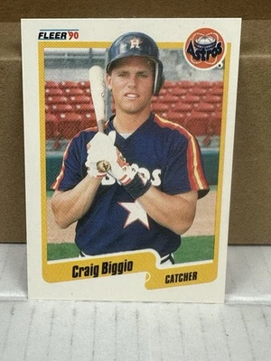 1990 Fleer Baseball #224, Craig Biggio - Image 1 of 2
