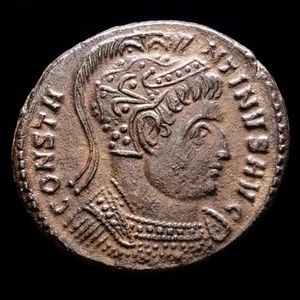 *Lucernae* Constantino I (307-337 d.C.) Follis. BEATA TRANQVILLITAS (5081) - Picture 1 of 5