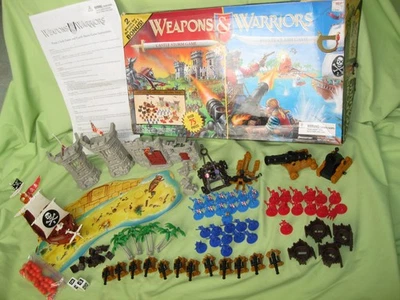 Pressman 1997 WEAPONS & WARRIORS Pirate Clash & Castle Storm 2 Game Set COMPLETE - Image 1 of 4