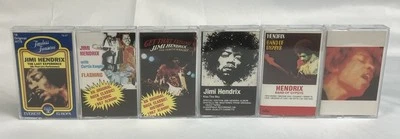 JIMI HENDRIX Cassette Tape Lot x6 Landlady Gypsys Kiss Sky Feeling Flashing Last - Image 1 of 4