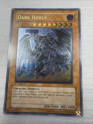 YuGiOh Dark Horus PTDN-EN016 1st Edition Ultimate Rare NM - Image 1 of 4