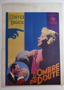 Ombre du doute Ricardo Cortez Virginia Bruce affiche cinema originale 60x80 - Imagen 1 de 2