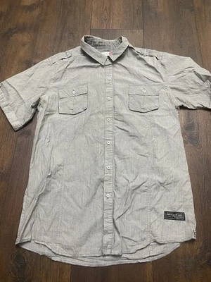 Men’s Gray Button Down Shirt Size XXL By Sovereign Code #15 - Image 1 of 4