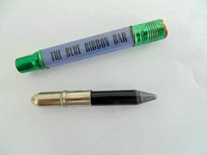 Vtg Blue Ribbon Bar Jordan Montana Garfield County Square Bullet Lead Pencil - Picture 1 of 4