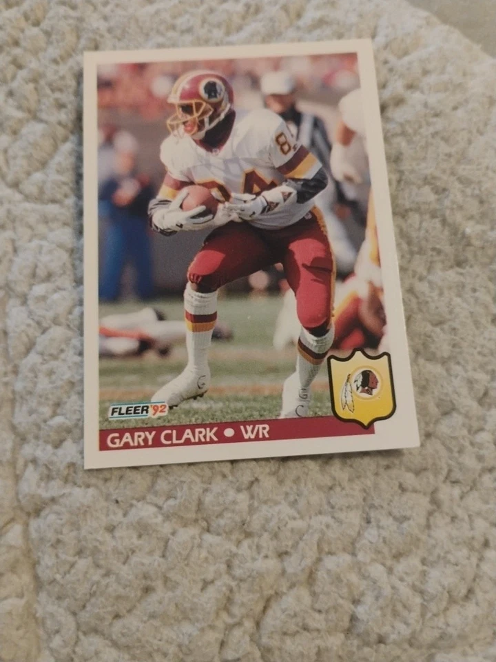 Gary Clark #415 1992 Fleer Washington Redskins Football Card NFL NM Item7 - Image 1 of 1