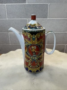 Versace Rosenthal Mini Caffettiera Le Roi Soleil 4” Porcelain Coffee Pot - Picture 1 of 15