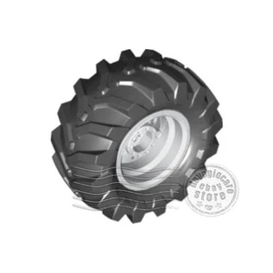 1x LEGO 56145c06 Wheel with tire Ø56x26mm Tractor (70695) 56x26 White | 4496197 - Picture 1 of 1