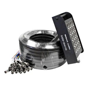 - Cable Serpiente XLR de 16 Canales de 100' de Largo - 16 Envíos XLR y 4 Devoluciones XLR - Col... - Imagen 1 de 7