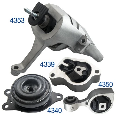 Kit de 4 piezas de montaje de motor y transmisión para Nissan Altima 2007 2008-2016 2,5 L automático Foto 1 de 4
