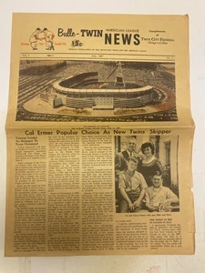 1967 MINNESOTA TWINS BULLE-TWIN NEWSPAPER OFFICIAL PUBLICATION EXTREMELY RARE - Picture 1 of 1