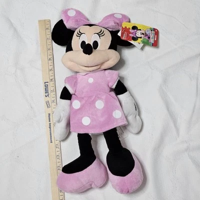 Disney Junior Minnie Mouse Muñeca de Peluche Juguete Rosa 16 Pulgadas Nuevo con Etiquetas Foto 1 de 4