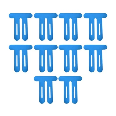 Кинезио предварительно нарезанная кинезиологическая лента: предварительно нарезанные полоски на коленях упаковка 10 шт. синие/черные - Изображение 1 из 4