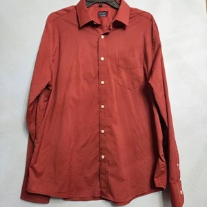 UNTUCKit Hemd Herren Extra Large Knopfleiste Langarm Kragen Kupfer Rot - Bild 1 von 11