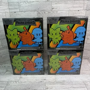 Pokémon TCG Scarlet & Violet Paldea Evolved Elite Trainer Box ETB 4er Set LESEN* - Bild 1 von 15