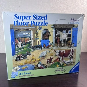 “Farm Life” Ravensburger 24 Piece Super Sized Floor Puzzle - Rare - Picture 1 of 9