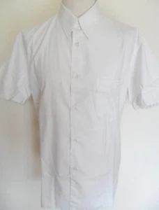 French Connection shirt plain ecru short sleeve men's size Large - Picture 1 of 5