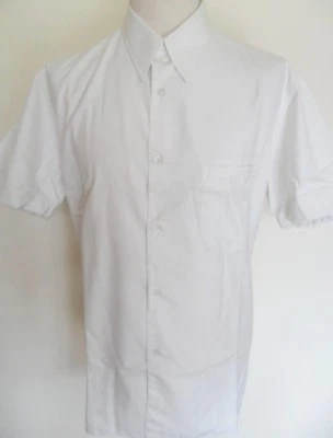 French Connection shirt plain ecru short sleeve men's size Large - Image 1 of 4
