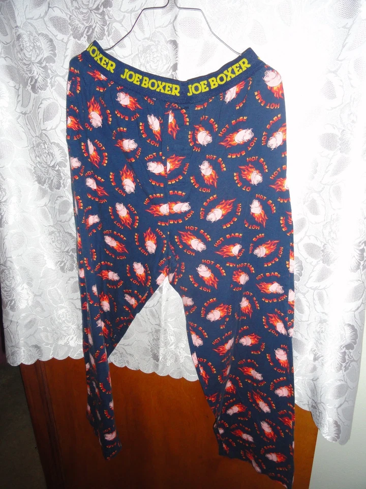 ТЕМНО-СИНИЙ JOE BOXER-"HOT BABE" ПИЖАМА/LOUNGE БРЮКИ РАЗМЕР СРЕДНИЙ - Изображение 1 из 1