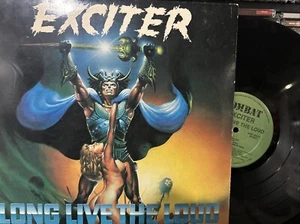 Exciter – Long Live The Loud LP 1985 Combat – MX 8023 VG+/VG+ - Picture 1 of 5