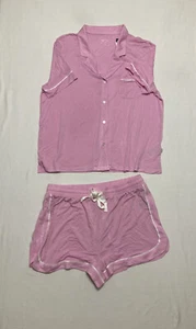 Gapbody Pyjama Set Oberteil Und Kurz Rosa M - Bild 1 von 2