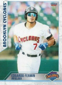 2021 Brooklyn Cyclones Edgardo Fermin New York Mets