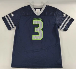 Football Trikot Jugend NFL Seattle Seahawks Russell Wilson Gr. XL 16-18 dunkelblau - Bild 1 von 5