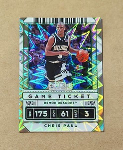 CHRIS PAUL ~~~ 2020 contenders draft picks game ticket card #38 GREEN EXPLOSION