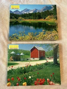 Vintage Golden 1000 puzzle Little Lakes Valley, CA e giardino di campagna �� - Foto 1 di 7