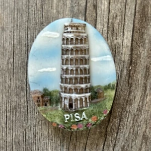leaning tower of Pisa refrigerator magnet souvenir - Foto 1 di 2