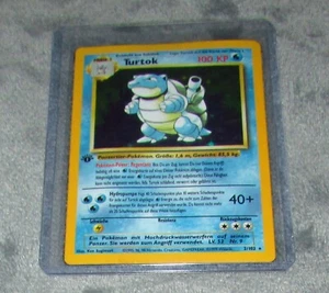 1999 Pokemon Base Set 1st Edition German Card Blastoise (Turtok) 2/102 Holo - Picture 1 of 9