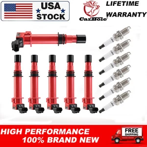 Ignition Coil & Iridium Spark Plug For Dodge Ram 1500 Jeep Mitsubishi 4.7L UF270 - Picture 1 of 14