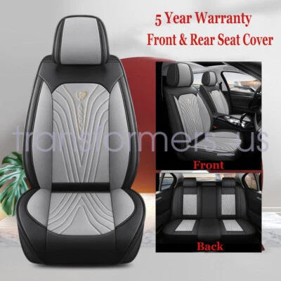 For Toyota Avalon Driver & Passenger Seat Cover Full Set Front & Rear Pad Gray Foto 1 de 4