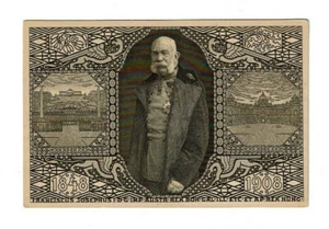 Ansichtskarte Jubiläumskorrespondenzkarte Franz Joseph Kaiser von Österreich - Picture 1 of 2