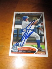 MATT SZCZUR Signed 2012 Topps Pro Debut Rookie Card AUTO Autograph Cubs