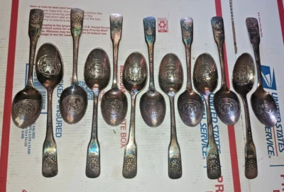 Colección Cuchara Vintage Original Trece Colonias Bicentenario 1776-1976 Foto 1 de 4