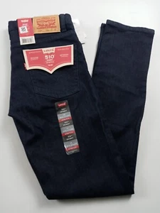 Levis Jeans 510 Skinny Boys Size 27x29 Dark wash Blue Denim - Picture 1 of 11