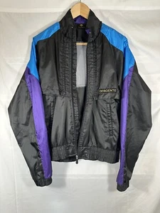 Vintage Descente Ski Jacket Vest Combo Small Black Blue Purple - Picture 1 of 14