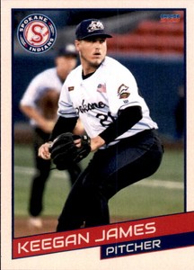 2023 Spokane Indians Choice #16 Keegan James Germantown Tennessee Baseball Card