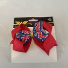 DC Comics Wonder Woman Blue / Red 1" Grosgrain Bow for Crafts - NEW!