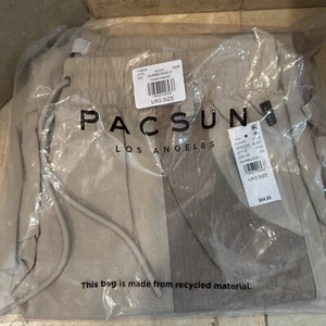 Pacsun Mens Baggy Cargo Convertible L Pants Shorts Khaki NWT NEW Retail $64.95 - Picture 1 of 8